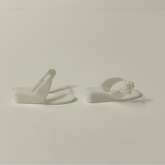 Vintage Ideal Tammy Doll Shoes White Sandals Japan - Picture 8 of 16
